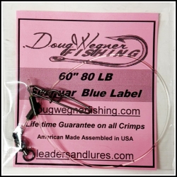 60" 80lb Seaguar Blue Label & Stay-Loc Snap
